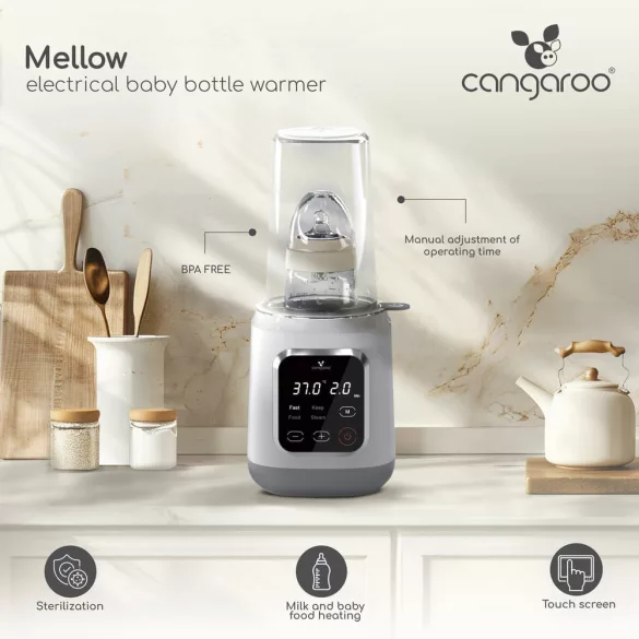 MELLOW 4in1 cumisüveg melegítő, sterilizáló, melegen tartó funkcióval FEHÉR