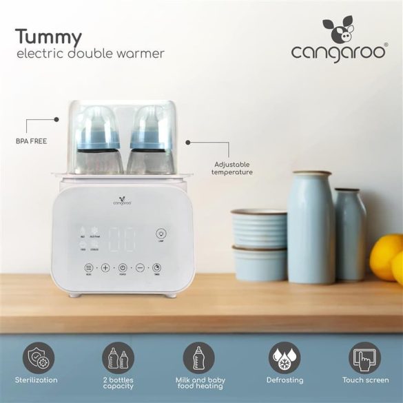 TUMMY cumisüveg melegítő  felolvasztó funkcióval