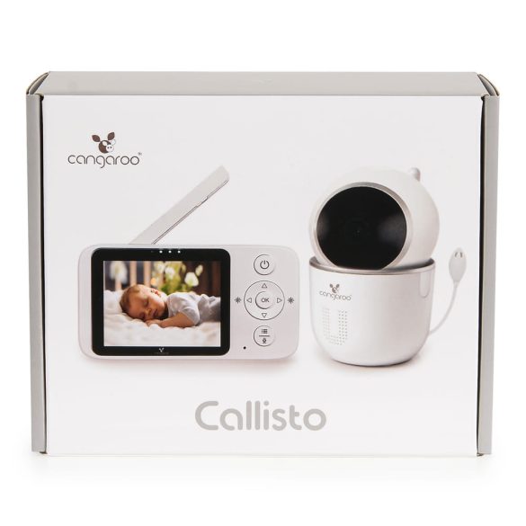 CALLISTO bébimonitor, bébiőr LCD 7cm kijelzővel FEHÉR