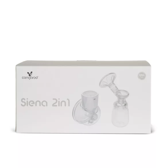 SIENA elektromos és kéz nélküli mellszívó 2in1, tölthető, 210ml