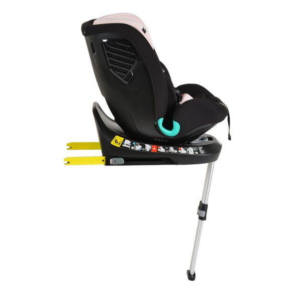 i-PROTECT autós ülés 40-150cm támasztólábbal 360 forgatható PINK