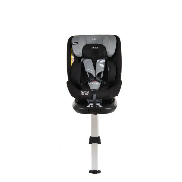i-PROTECT autós ülés 40-150cm támasztólábbal 360 forgatható STEEL/SZÜRKE