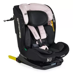 VAMOS autós ülés 40-150cm 360 forgatható PINK