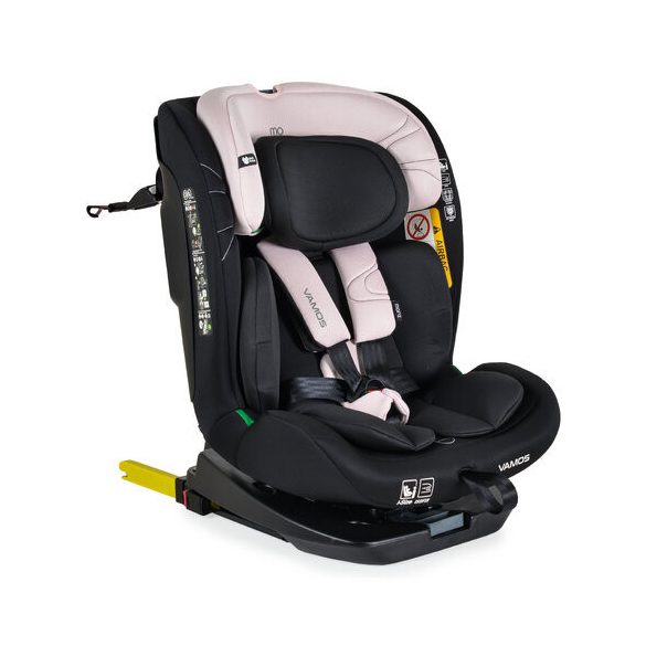 VAMOS autós ülés 40-150cm 360 forgatható PINK