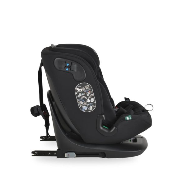 GTS prémium autós ülés 40-150cm SPS, 360fokban forgatható FEKETE