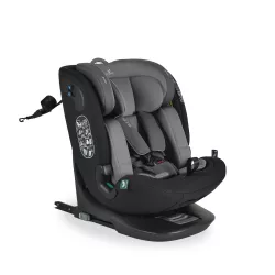   GTS prémium autós ülés 40-150cm SPS, 360fokban forgatható SZÜRKE