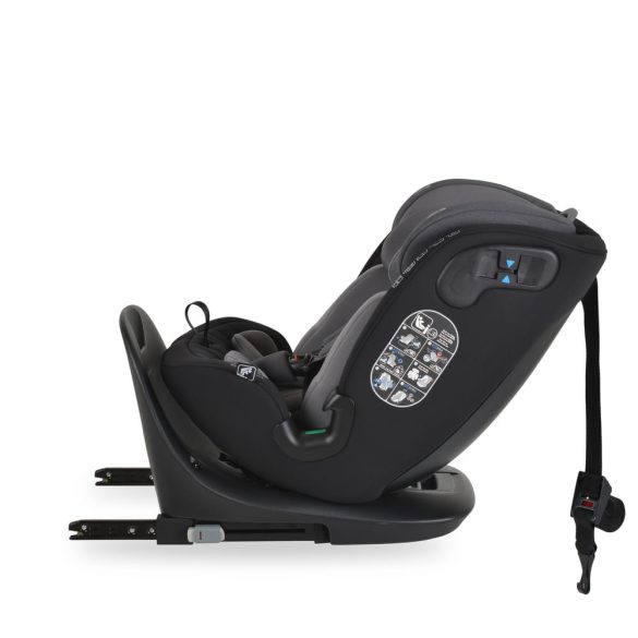 GTS prémium autós ülés 40-150cm SPS, 360fokban forgatható SZÜRKE