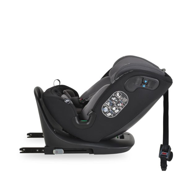 GTS prémium autós ülés 40-150cm SPS, 360fokban forgatható SZÜRKE