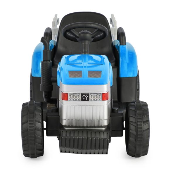 BO DALLAS elektromos traktor trélerrel 12V 140cm KÉK