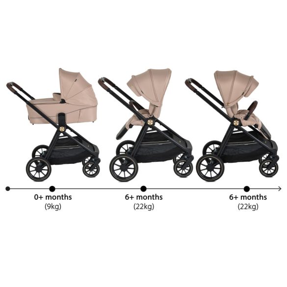 CELEBRITY  multifunkciós 2 részes 2IN1 babakocsi szett BÉZS