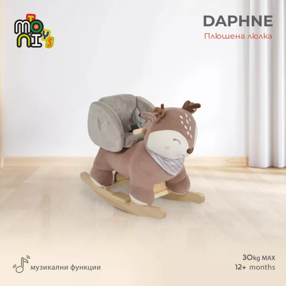 HINTÁZÓ őzike plüss, zenélő Daphne BARNA