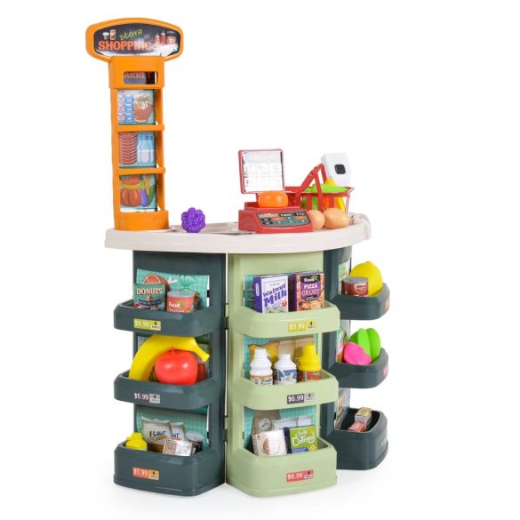 MŰANYAGJÁTÉK szupermarket kiegészítőkkel szett