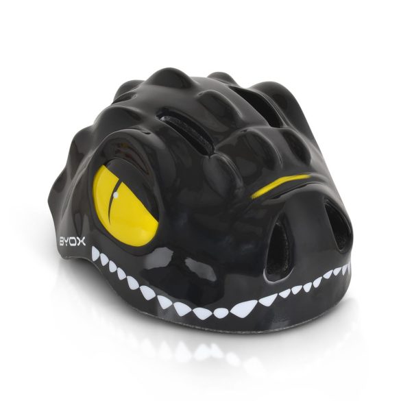 BICIKLIS sisak DINO gyerek tarajos FEKETE