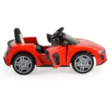 BO Audi R8 Spyder elektromos autó 105cm PIROS