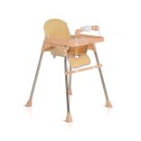 CENTURY etetőszék műanyag játékhíddal BÉZS