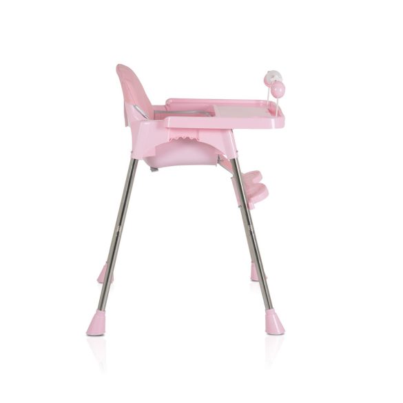 CENTURY etetőszék műanyag játékhíddal PINK
