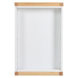 TIMBER fa pelenkázó állvány polccal FEHÉR/NATUR