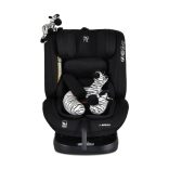i-MAXX autós ülés,  isofix, forgatható, 2 plüss+párna 40-150cm FEKETE
