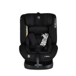 i-MAXX autós ülés,  isofix, forgatható, 2 plüss+párna 40-150cm FEKETE