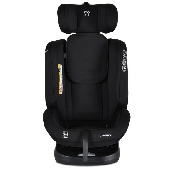 i-MAXX autós ülés,  isofix, forgatható, 2 plüss+párna 40-150cm FEKETE