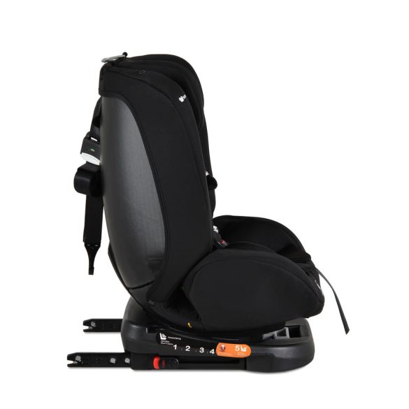 i-MAXX autós ülés,  isofix, forgatható, 2 plüss+párna 40-150cm FEKETE
