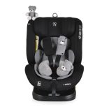 i-MAXX autós ülés,  isofix, forgatható, 2 plüss+párna 40-150cm SZÜRKE