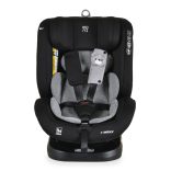 i-MAXX autós ülés,  isofix, forgatható, 2 plüss+párna 40-150cm SZÜRKE