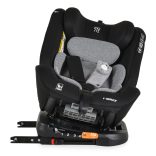 i-MAXX autós ülés,  isofix, forgatható, 2 plüss+párna 40-150cm SZÜRKE