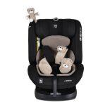 i-MAXX autós ülés,  isofix, forgatható, 2 plüss+párna 40-150cm BÉZS