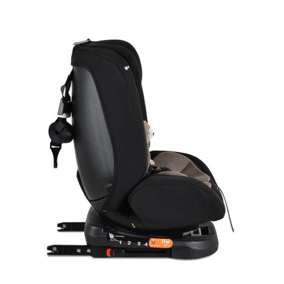 i-MAXX autós ülés,  isofix, forgatható, 2 plüss+párna 40-150cm BÉZS