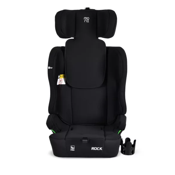 ROCK autós ülés 76-150cm, 2játékkal, pohártartó, belső öv, isofix nélkül FEKETE