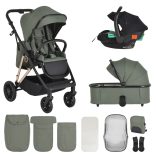 MERCI babakocsi szett 3in1 ZÖLD