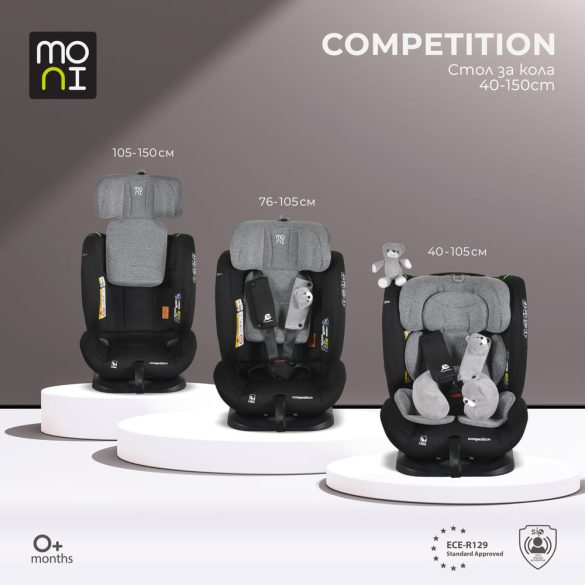 COMPETITION dönthető autós ülés 40-150cm SZÜRKE