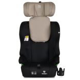 SECURITY autós ülés belső övvel, isofix, ajándék 2plüss+párna 76-150cm BÉZS