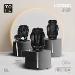 LEGEND autós ülés 40-150cm támasztólábbal FEKETE