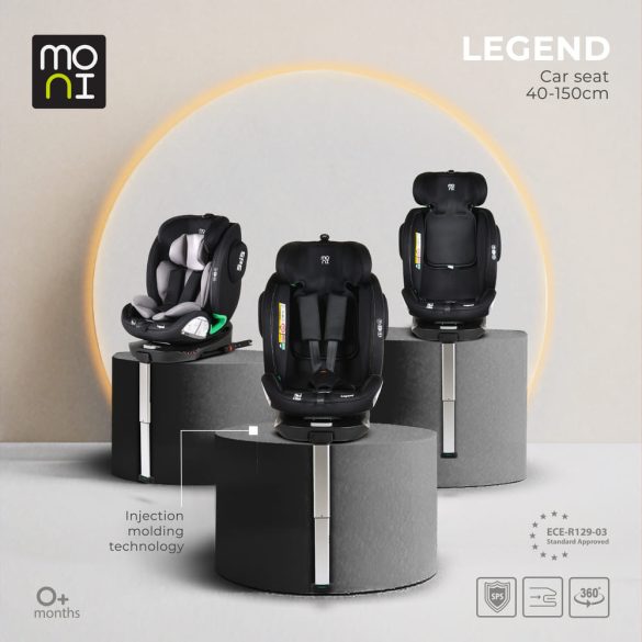 LEGEND autós ülés 40-150cm támasztólábbal SZÜRKE