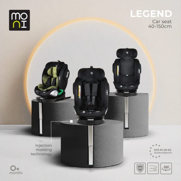 LEGEND autós ülés 40-150cm támasztólábbal ZÖLD