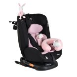 i-MAXX autós ülés, isofix, forgatható, 2 plüss+párna 40-150cm PINK