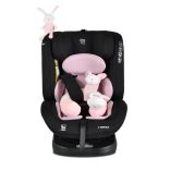 i-MAXX autós ülés, isofix, forgatható, 2 plüss+párna 40-150cm PINK