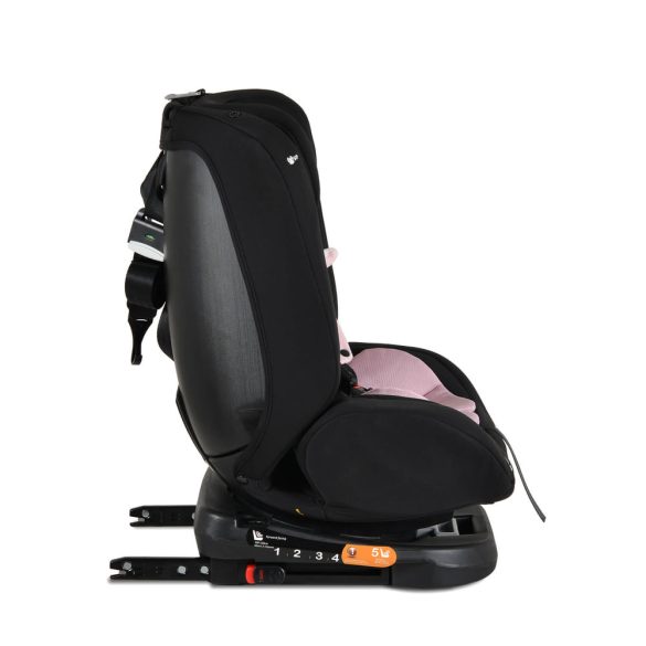 i-MAXX autós ülés, isofix, forgatható, 2 plüss+párna 40-150cm PINK