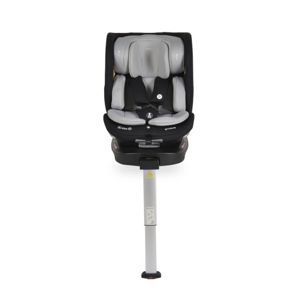 STRIKE autós ülés támasztólábbal, SPS, 360fokban forgatható 40-150cm SSZÜRKE