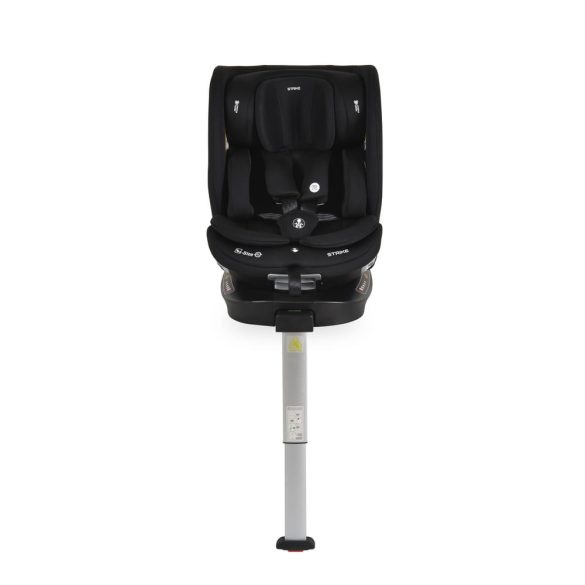 STRIKE autós ülés támasztólábbal, SPS, 360fokban forgatható 40-150cm FEKETE