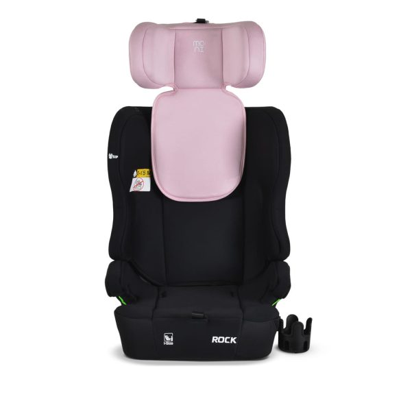 ROCK autós ülés 76-150cm, 2játékkal, pohártartó, belső öv, isofix nélkül PINK