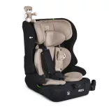 ROCK autós ülés 76-150cm, 2játékkal, pohártartó, belső öv, isofix nélkül BÉZS