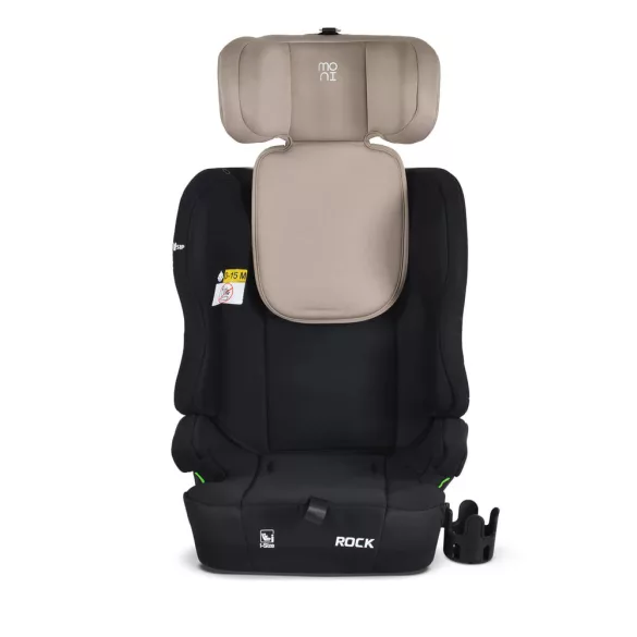 ROCK autós ülés 76-150cm, 2játékkal, pohártartó, belső öv, isofix nélkül BÉZS