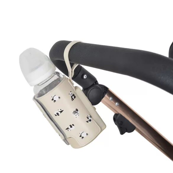 CALIENTE cumisüveg melegen tartó, hordozható, USB-C töltővel NAGY BÉZS