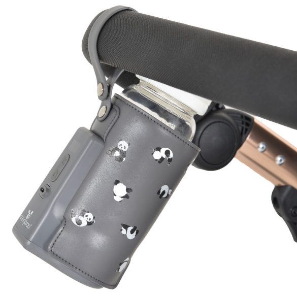 CALIENTE cumisüveg melegen tartó, hordozható, USB-C töltővel NAGY SZÜRKE