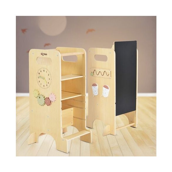 BIG BEN fa csúszdás tanuló torony 4in1