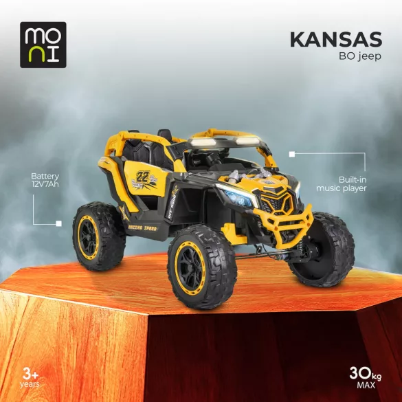 BO KANSAS elektromos UTV autó 4motoros NARANCS