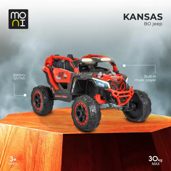 BO KANSAS elektromos UTV autó 4motoros PIROS